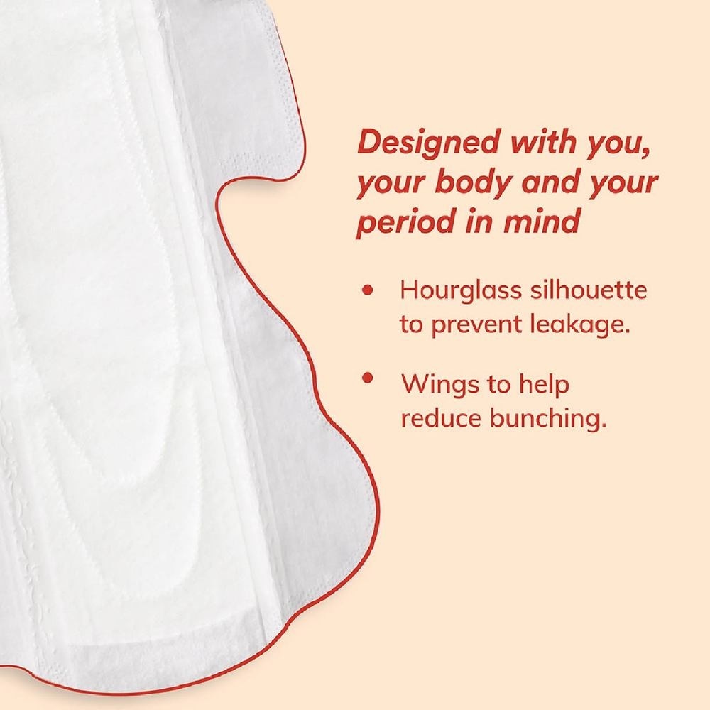 Hypoallergenic & Antibacterial Ultrathin Sanitary Pad Wings Heavy 29cm (Made from Corn + Skin Friendly) 12s