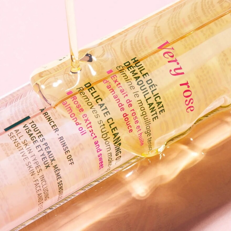 Very Rose Delicate Cleansing Oil (Removes Waterproof Makeup + Restores Softness + Suppleness) 150ml