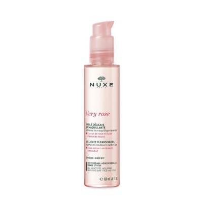 NUXE Very Rose Delicate Cleansing Oil (Removes Waterproof Makeup + Restores Softness + Suppleness) 150ml