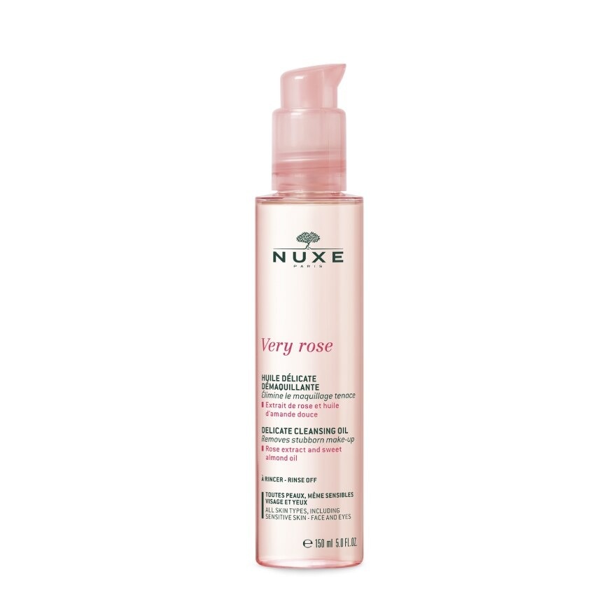 Very Rose Delicate Cleansing Oil (Removes Waterproof Makeup + Restores Softness + Suppleness) 150ml