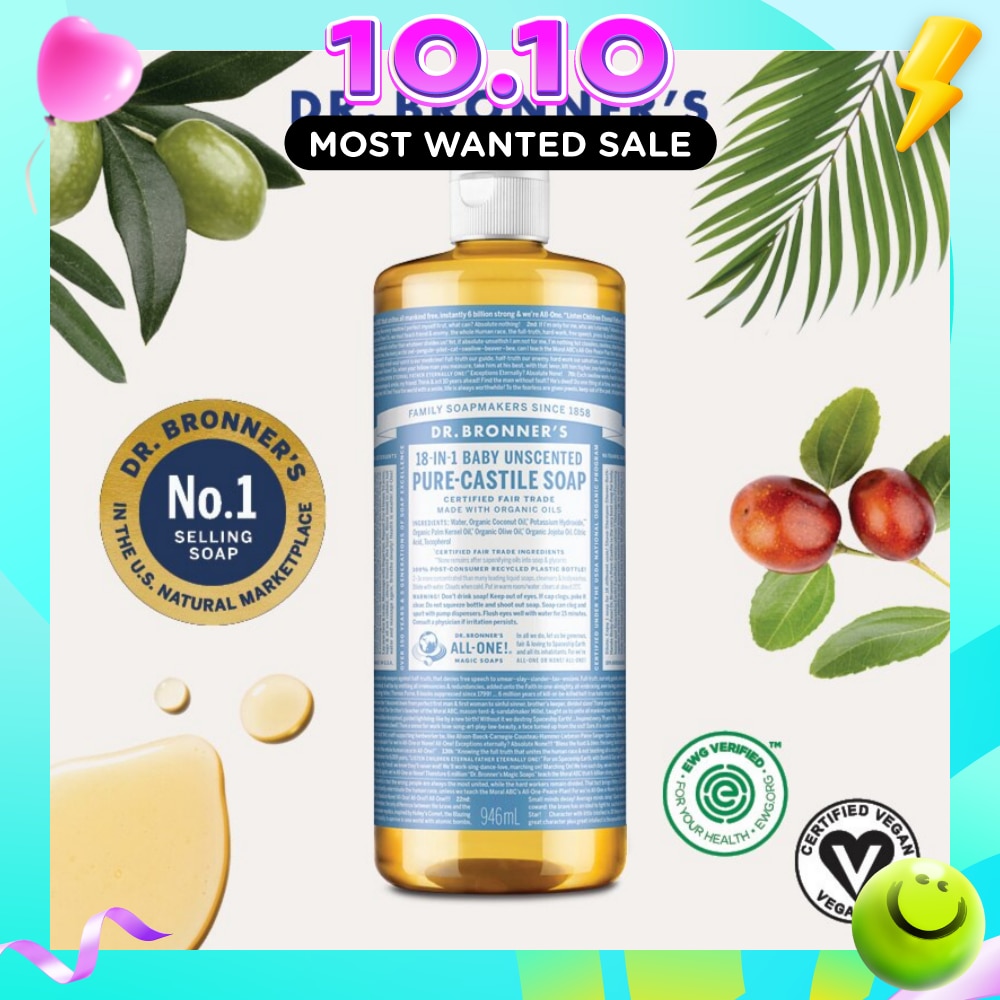 Baby Unscented Pure Castile Liquid Soap 946ml image