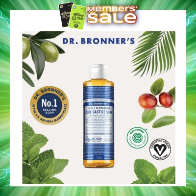 DR BRONNER'S - Peppermint Pure Castile Liquid Soap 237ml