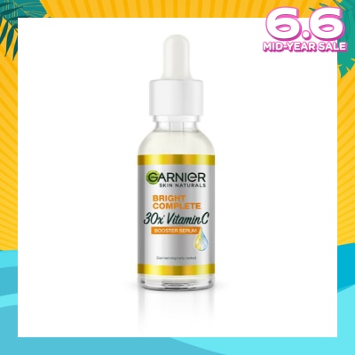 GARNIER Bright Complete Vitamin C Booster Serum (Anti-Spot with 30x Vitamin C and Japanese Yuzu Lemon) 50ml