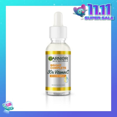 GARNIER Bright Complete Vitamin C Booster Serum (Anti-Spot with 30x Vitamin C and Japanese Yuzu Lemon) 50ml