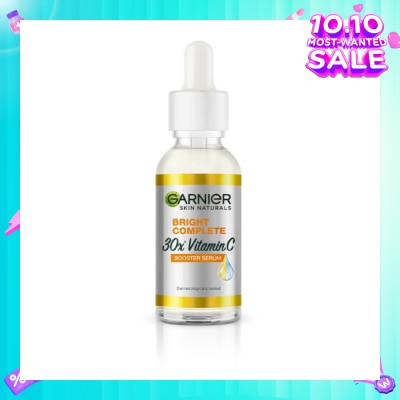 GARNIER Bright Complete Vitamin C Booster Serum (Anti-Spot with 30x Vitamin C and Japanese Yuzu Lemon) 50ml