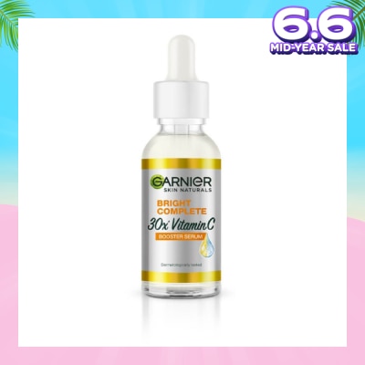 GARNIER Bright Complete Vitamin C Booster Serum (Anti-Spot with 30x Vitamin C and Japanese Yuzu Lemon) 50ml