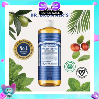 DR BRONNER'S - Peppermint Pure Castile Liquid Soap 946ml image