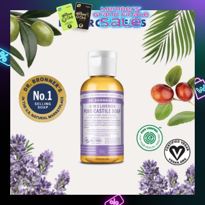 DR BRONNER'S Lavender Pure Castile Liquid Soap  59ml
