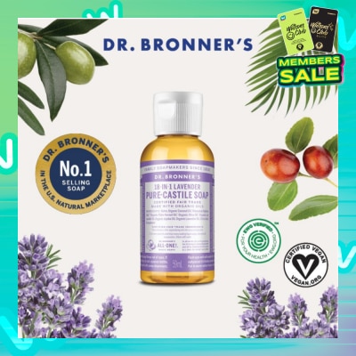 DR BRONNER'S Lavender Pure Castile Liquid Soap  59ml