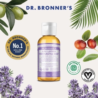 DR BRONNER'S Lavender Pure Castile Liquid Soap  59ml