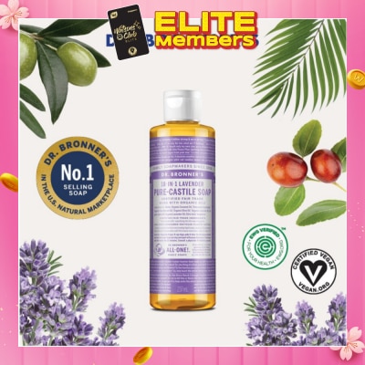 DR BRONNER'S Lavender Pure Castile Liquid Soap 237ml