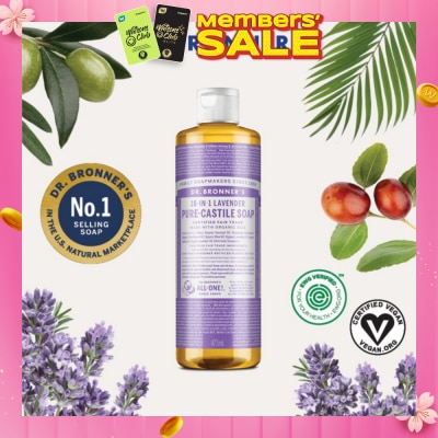 DR BRONNER'S Lavender Pure Castile Liquid Soap 473ml