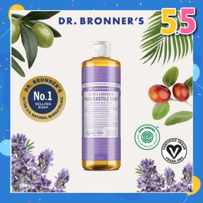DR BRONNER'S Lavender Pure Castile Liquid Soap 473ml