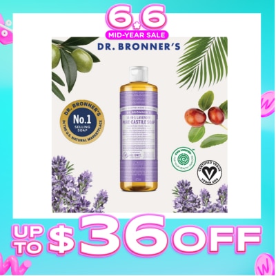 DR BRONNER'S - Lavender Pure Castile Liquid Soap 473ml