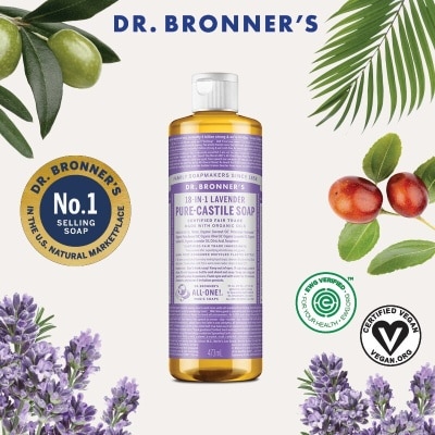 DR BRONNER'S Lavender Pure Castile Liquid Soap 473ml