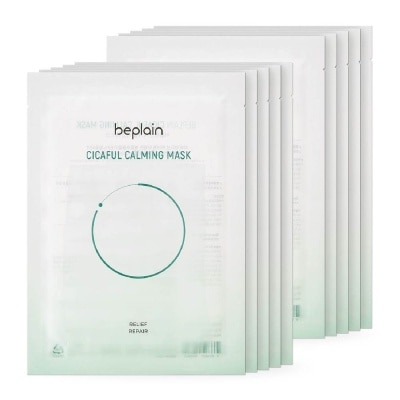 BEPLAIN Cicaful Calming Mask Sheet (For Relief + Repair) 27g x 10s