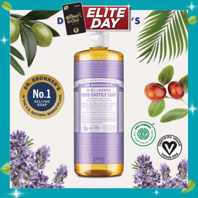 DR BRONNER'S Lavender Pure Castile Liquid Soap 946ml image