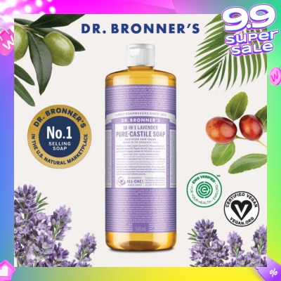 DR BRONNER'S Lavender Pure Castile Liquid Soap 946ml