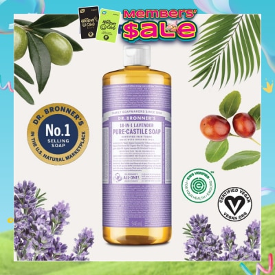 DR BRONNER'S - Lavender Pure Castile Liquid Soap 946ml