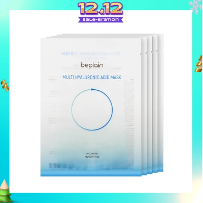 BEPLAIN Multi Hyaluronic Acid Mask Sheet (For Hydrate + Moisturise) 5s