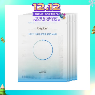 BEPLAIN Multi Hyaluronic Acid Mask Sheet (For Hydrate + Moisturise) 5s