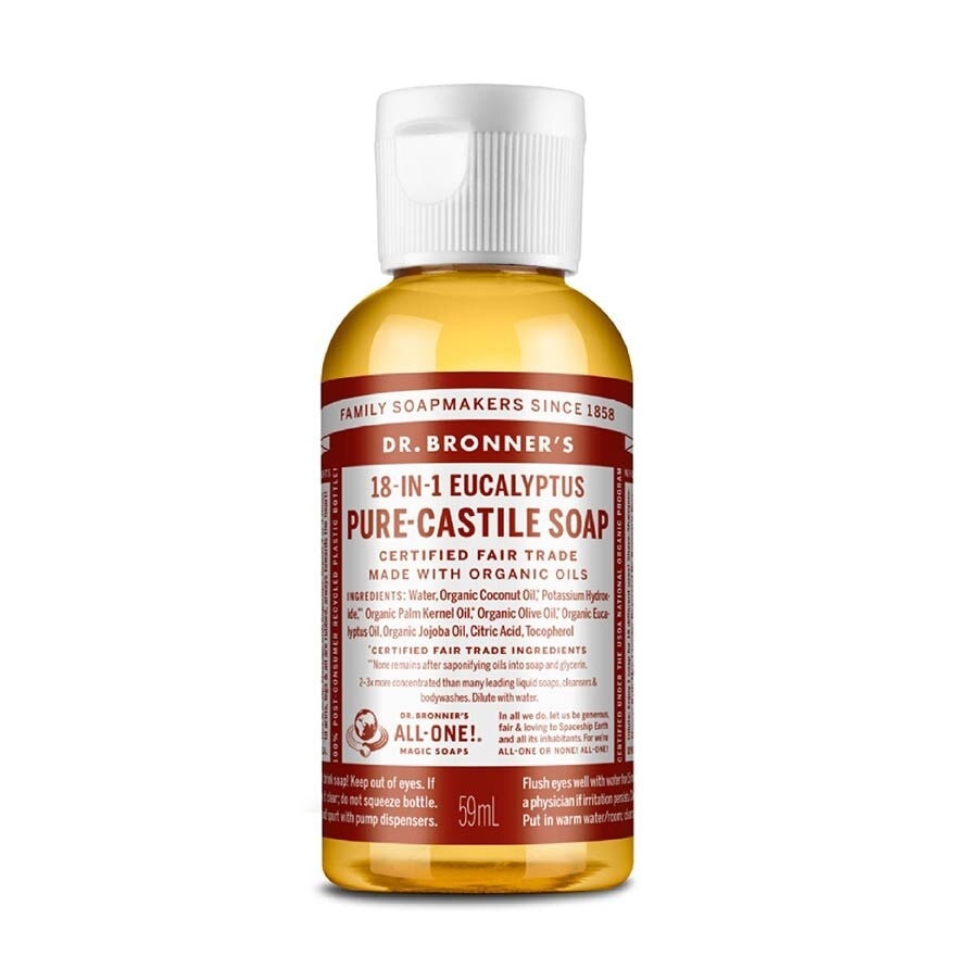 Eucalyptus Pure Castile Liquid Soap 59ml