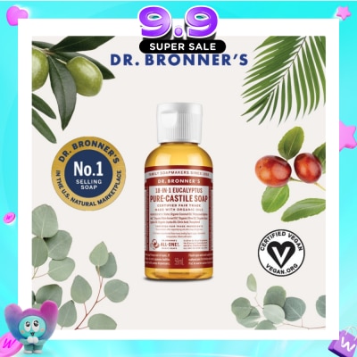 DR BRONNER'S - Eucalyptus Pure Castile Liquid Soap 59ml image