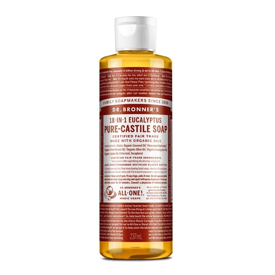 Eucalyptus Pure Castile Liquid Soap 237ml