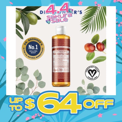 DR BRONNER'S - Eucalyptus Pure Castile Liquid Soap 237ml