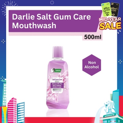 DARLIE Salt Gum Care Mouthwash (Effectively Kill 99.9% Bacteria & Prevent Cavity) 500ml