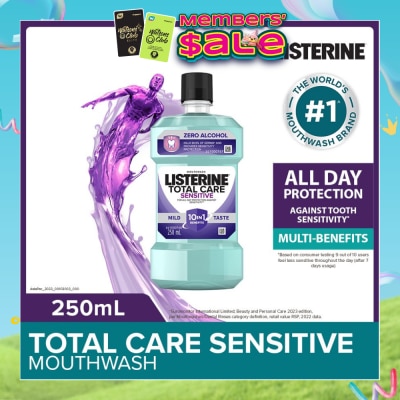 LISTERINE - Listerine Total Care Sensitive Mouthwash Non Alcohol 250mL