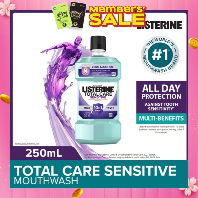 LISTERINE Listerine Total Care Sensitive Mouthwash Non Alcohol 250mL