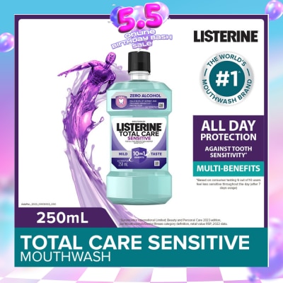 LISTERINE - Listerine Total Care Sensitive Mouthwash Non Alcohol 250mL