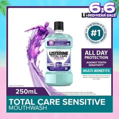LISTERINE Listerine Total Care Sensitive Mouthwash Non Alcohol 250mL