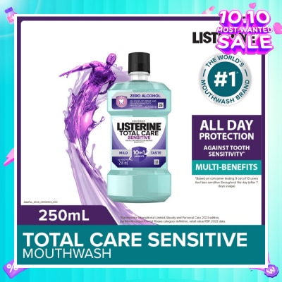 LISTERINE Listerine Total Care Sensitive Mouthwash Non Alcohol 250mL
