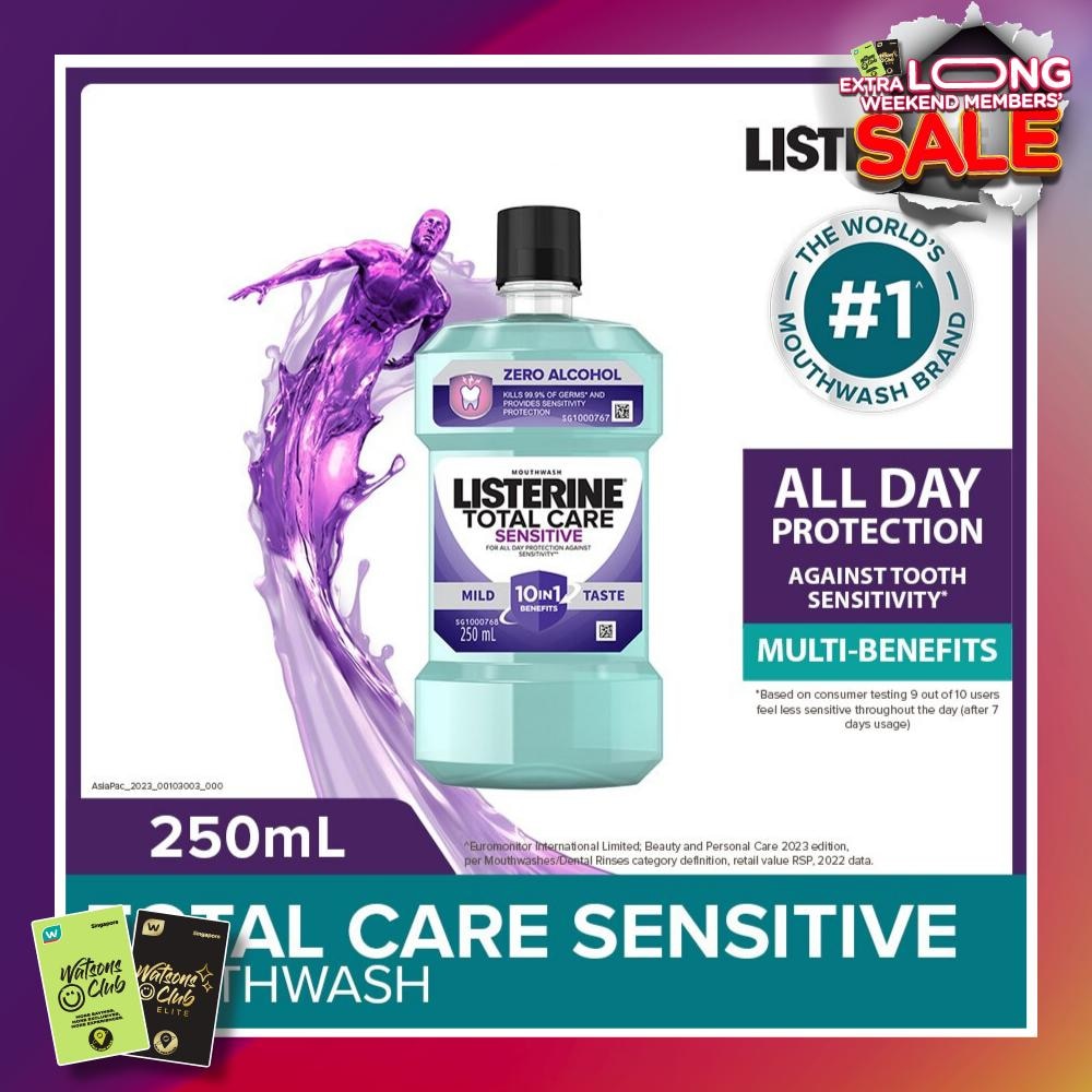 Listerine Total Care Sensitive Mouthwash Non Alcohol 250mL