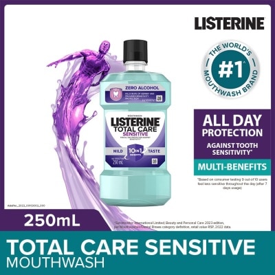 LISTERINE Total Care Sensitive Mouthwash Non Alcohol (For Sensitive Teeth) 250mL