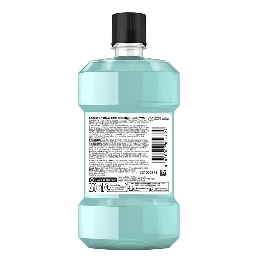 Total Care Sensitive Mouthwash Non Alcohol (For Sensitive Teeth) 250mL