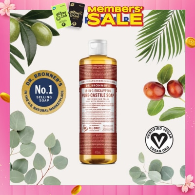 DR BRONNER'S Eucalyptus Pure Castile Liquid Soap 473ml