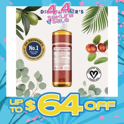 DR BRONNER'S - Eucalyptus Pure Castile Liquid Soap 473ml