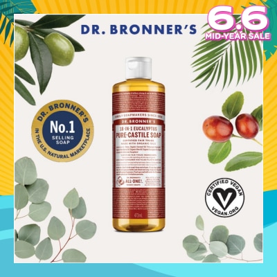 DR BRONNER'S Eucalyptus Pure Castile Liquid Soap 473ml