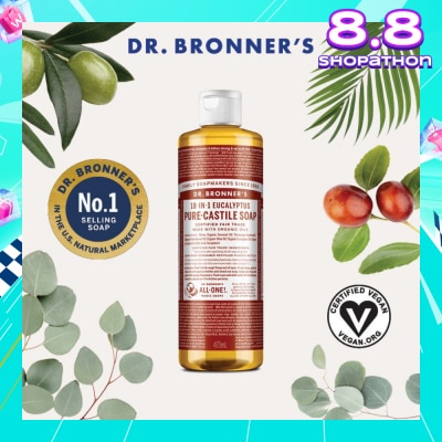 DR BRONNER'S Eucalyptus Pure Castile Liquid Soap 473ml