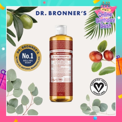 DR BRONNER'S Eucalyptus Pure Castile Liquid Soap 473ml