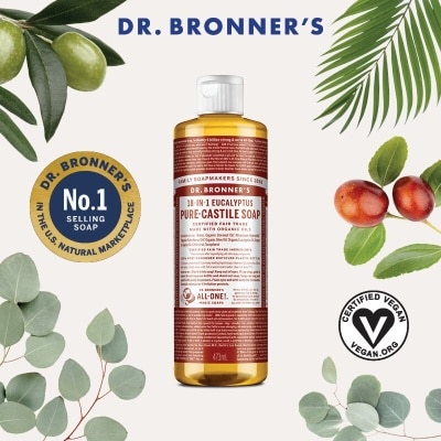 DR BRONNER'S Eucalyptus Pure Castile Liquid Soap 473ml