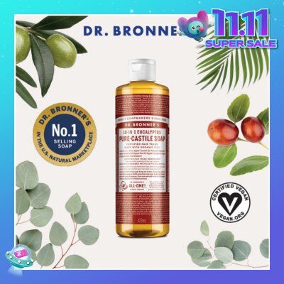DR BRONNER'S Eucalyptus Pure Castile Liquid Soap 473ml