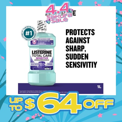 LISTERINE - Listerine Total Care Sensitive Mouthwash Non Alcohol  1000mL