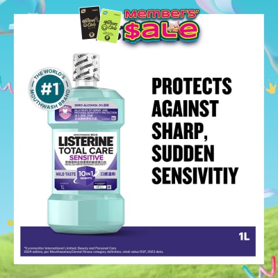 LISTERINE - Listerine Total Care Sensitive Mouthwash Non Alcohol 1000mL