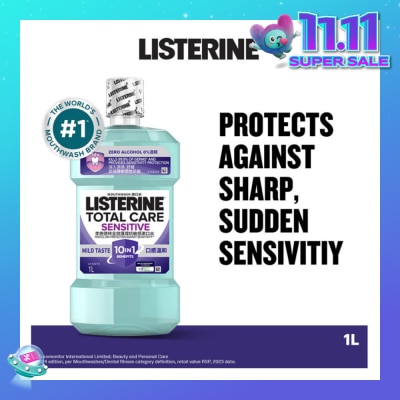 LISTERINE Listerine Total Care Sensitive Mouthwash Non Alcohol  1000mL