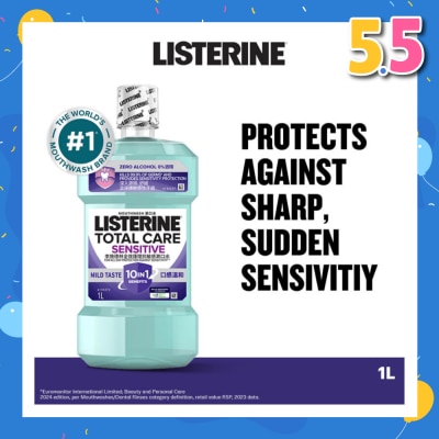 LISTERINE Listerine Total Care Sensitive Mouthwash Non Alcohol  1000mL