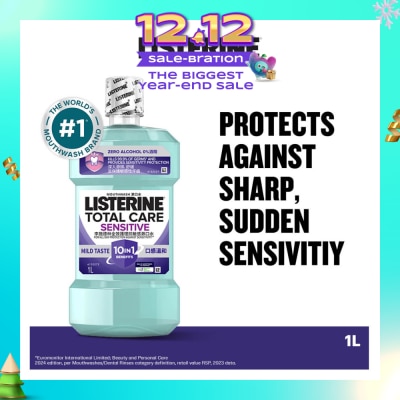 LISTERINE Listerine Total Care Sensitive Mouthwash Non Alcohol  1000mL